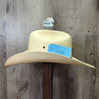 Western Straw Hat by "Milano Hat Co" *vgc, stains, mnr dings & dents
