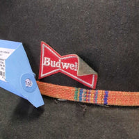 Felt Western Hat, box *gc/fair, v.dirty/stained & sticky inside lining, Budweiser label peeling off, diry, rubs, residue
