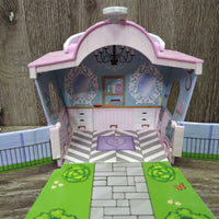 Mane Beauty Li'l Beauties: Shimmers Grooming Salon Carrier/Shop, Pony, 4 accessories *vgc, mnr stains, rubs & scuffs, No accessories
