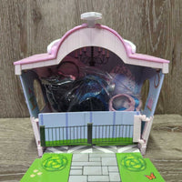 Mane Beauty Li'l Beauties: Shimmers Grooming Salon Carrier/Shop, Pony, 4 accessories *vgc, mnr stains, rubs & scuffs, No accessories
