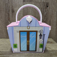 Mane Beauty Li'l Beauties: Shimmers Grooming Salon Carrier/Shop, Pony, 4 accessories *vgc, mnr stains, rubs & scuffs, No accessories
