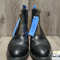 Paddock Boots, zips *xc/vgc, clean, older, tongue rubs/marks, mnr scuffs, creases, scratches & heel rubs

