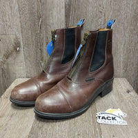 Pr Zip Up Paddock Boots *xc/vgc, clean, older, creases, mnr scuffs, rubs, faded & wavy zips
