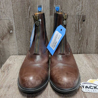 Pr Zip Up Paddock Boots *xc/vgc, clean, older, creases, mnr scuffs, rubs, faded & wavy zips
