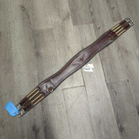 Padded Leather Girth, x3 d rings, 2x els, 0 tags *like new/xc, v.mnr scuffs, residue
