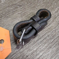 Flash Strap Thick Leather Buckle Attachment *like new, stiff/tight keepers
