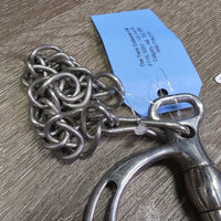 Jointed Kimberwick Bit, chain *vgc/xc, clean, mnr residue, stains & scratches
