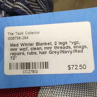 Med Winter Blanket, 2 legs *vgc, mnr wpf, clean, mnr threads, snags, repairs, rubs, hair
