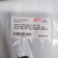 Quilt & Gel Top Dressage Saddle Pad, bag *new
