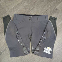 Euroseat Breeches *gc, mnr stained seat, snags, pulled seam threads, peeled logo & knee rubs/fading
