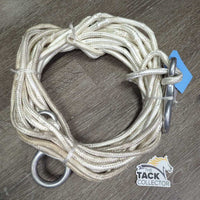 High Line?Tow Rope, 2 Aluminum "Clog Wales Figure 8" Tie Loops *vgc/gc, dirt, twists, broken/popped sections
