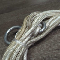 High Line?Tow Rope, 2 Aluminum "Clog Wales Figure 8" Tie Loops *vgc/gc, dirt, twists, broken/popped sections
