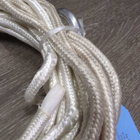 High Line?Tow Rope, 2 Aluminum "Clog Wales Figure 8" Tie Loops *vgc/gc, dirt, twists, broken/popped sections
