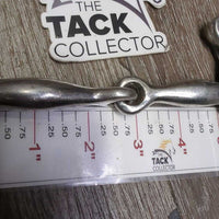 Jointed Kimberwick Bit, Chain *gc, clean, scratches, stains, rough chain, scratches, older
