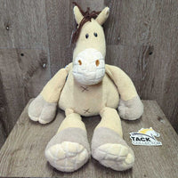 Stuffed Horse, Weighted Bottom *gc, clumpy, stains, rubs, discolored
