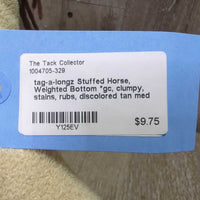 Stuffed Horse, Weighted Bottom *gc, clumpy, stains, rubs, discolored
