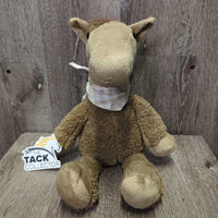 Stuffed Horse, Weighted Bottom *gc, clumpy, cut tag
