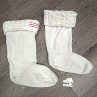 Rubber Boots, 2 Fleece Sock Boot Liners *gc, clean, mnr dusty, dirty, scratches & scrapes, heel rubs, clumpy, pilly, inside rubs &heel holes
