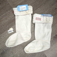 Rubber Boots, 2 Fleece Sock Boot Liners *gc, clean, mnr dusty, dirty, scratches & scrapes, heel rubs, clumpy, pilly, inside rubs &heel holes
