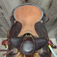 12" Western Rawhide LEADLINE Only - Western Saddle, 2x: Latigos & Tapadero Stirrups
