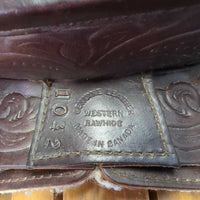 12" Western Rawhide LEADLINE Only - Western Saddle, 2x: Latigos & Tapadero Stirrups
