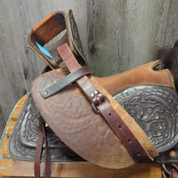 12" Western Rawhide LEADLINE Only - Western Saddle, 2x: Latigos & Tapadero Stirrups
