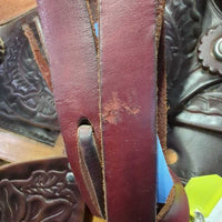 12" Western Rawhide LEADLINE Only - Western Saddle, 2x: Latigos & Tapadero Stirrups
