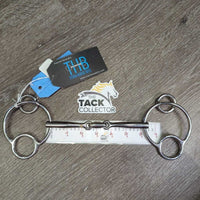 Titanium 16 mm French Link 2 Ring Universal Bit, Center Lozenge *new, gunky
