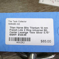 Titanium 14 mm French Link 2 Ring Universal Bit, Center Lozenge *new
