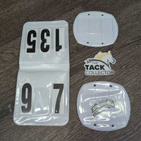 3# Horse Show Number Set,4 Elastics, folder, bag *new
