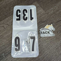 3# Horse Show Number Set,4 Elastics, folder, bag *new
