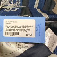 100g Light Quilt Blanket Liner, tail *gc, clean, v.mnr hair, film, residue, snags, rubs, pills & puckers, marker
