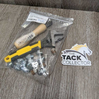 Corking Set: Wrench, Wood Cleaner, 16 Assorted Corks: 12 new, 4 rusty
