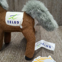 Collector's "Telus Battle of the Breeds" - Spruce Meadows 30th Anniversary Stuffed Horse *xc, mnr saddle pad stains
