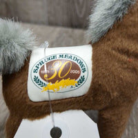 Collector's "Telus Battle of the Breeds" - Spruce Meadows 30th Anniversary Stuffed Horse *xc, mnr saddle pad stains

