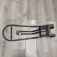 Hanging Metal Folding Saddle Rack *vgc, mnr scuffs, dust
