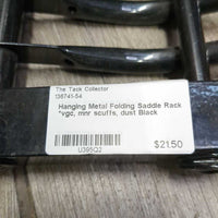 Hanging Metal Folding Saddle Rack *vgc, mnr scuffs, dust
