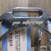 Wide Base Metal Stirrup Irons *vgc, clean, mnr dirt, residue, scuffs, dents
