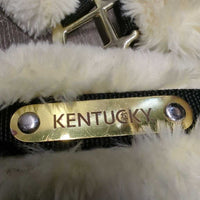 Fleece Lined Nylon Halter, "Kentucky" nameplate, adj, snap *xc, mnr dirt, stains & residue
