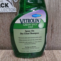 Vetrolin Green Spot Out Dry Clean Shampoo Spray Bottle *new, full, loose logo
