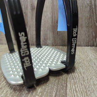 Wide Base Stirrup Irons, spiked beds, box *new
