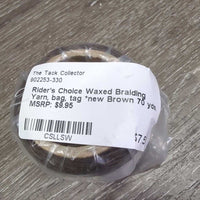 Waxed Braiding Yarn, bag, tag *new
