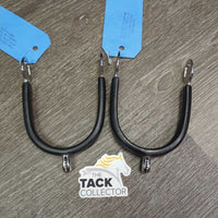 #1150 Fine Rowel Spurs, rubber guards *like new/xc, mnr scuffs
