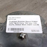 Round Rubber Cork Tap & Curry *like new, mnr scuffs, residue
