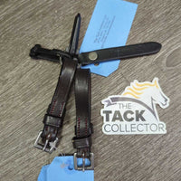 Pr Leather Bit Straps, plastic snaps *like new, mnr scrape
