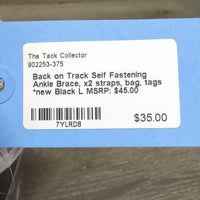 Self Fastening Ankle Brace, x2 straps, bag, tags *new
