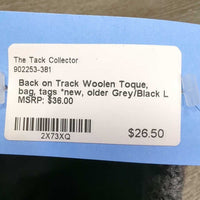 Woolen Toque, bag, tags *new, older
