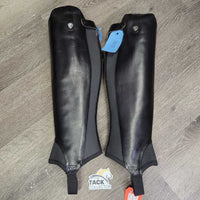 Soft Leather Half Chaps, Black Foam & Bag, box *new
