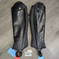 Pr Half Chaps, fleece bag, tags *new, older, oxidized logo, bend

