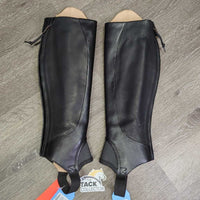 Pr Half Chaps, fleece bag, tags *new, older, oxidized logo, bend
